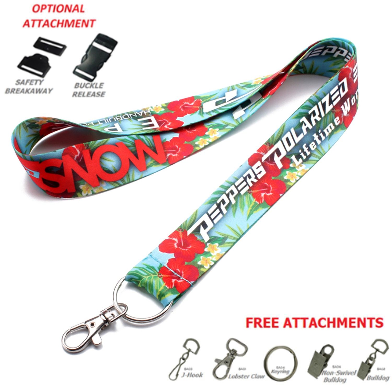 Lanyard 1" inch Polyester Full Color Dye Sublimation - 1" W x 36" L